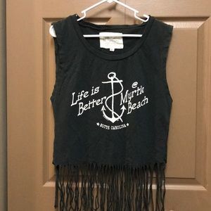 Beach shirt sleeves less